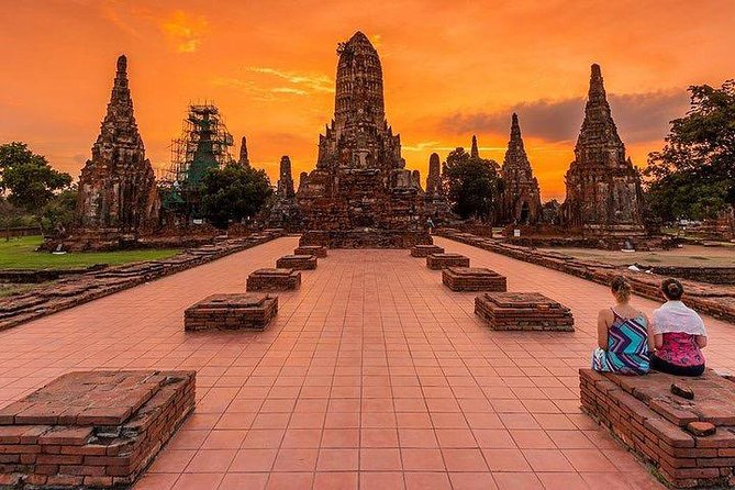 Afternoon Ayutthaya heritage site & River Boat Ride at Sunset - Chaoprom market and the included snack box