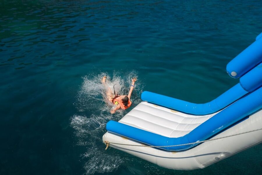 Amazing Coral Island & Sunset Dinner with Power Catamaran - Coral Island for 90 minutes of beach time