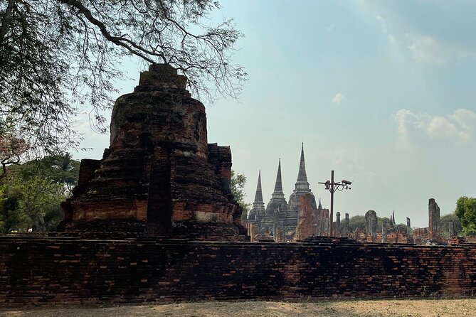 Ayutthaya Historical Old Capital day Tour from Bangkok - Wat Yai Chai Mongkol and its rows of Buddhas