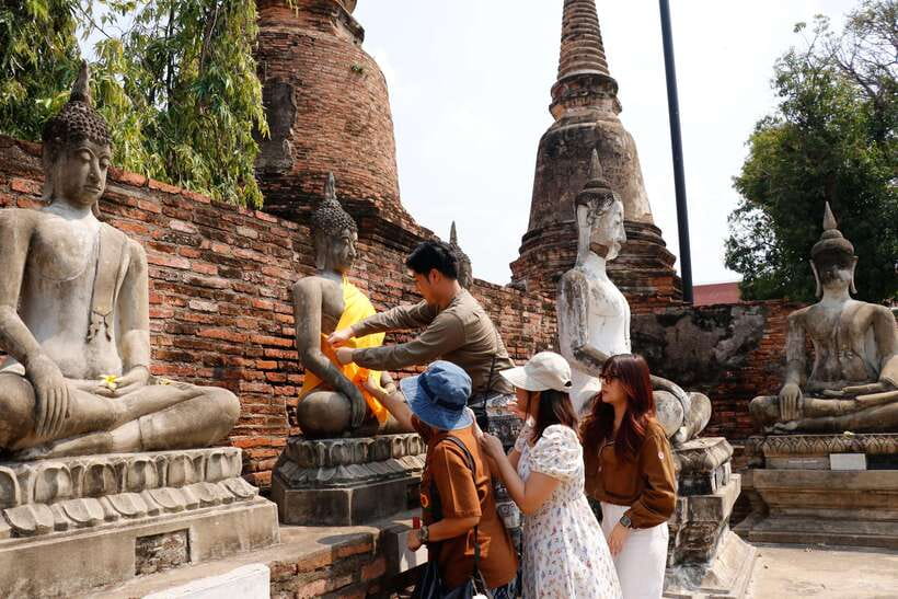 Ayutthaya One Day: Famous Temples & Bang Pa-In Palace Tour - Wat Yai Chai Mongkhon and its long Buddha rows