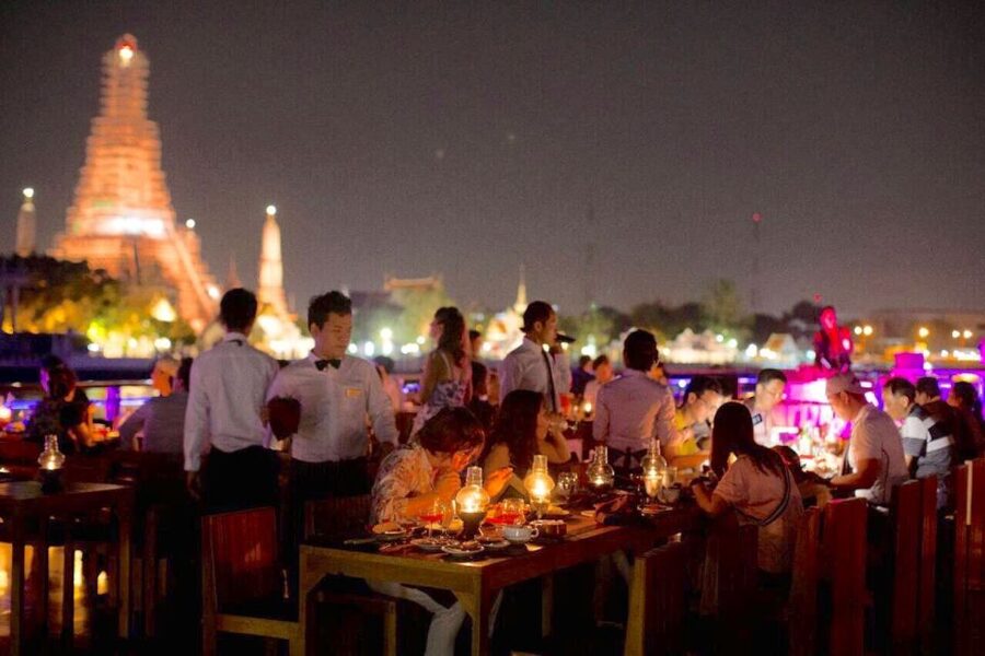 Bangkok: 2-Hour Dinner & Shows on White Orchid River Cruise - Grand Palace, Wat Pho, And Wat Arun After Dark