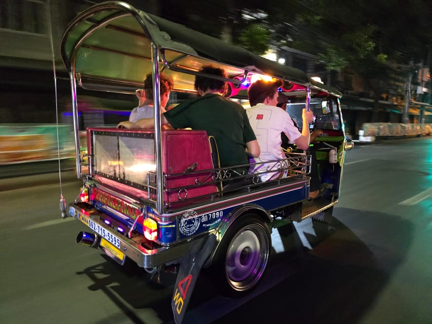 Bangkok: A 4 Hours Tuk Tuk Sightseeing Tour Iconic Landmarks - Riding a tuk tuk through evening Bangkok
