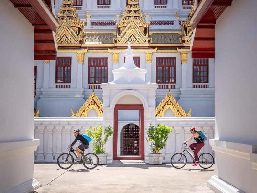 Bangkok: Backstreets and Historic Temples Bike Tour - From Khaosan Road to the Rama VIII Bridge