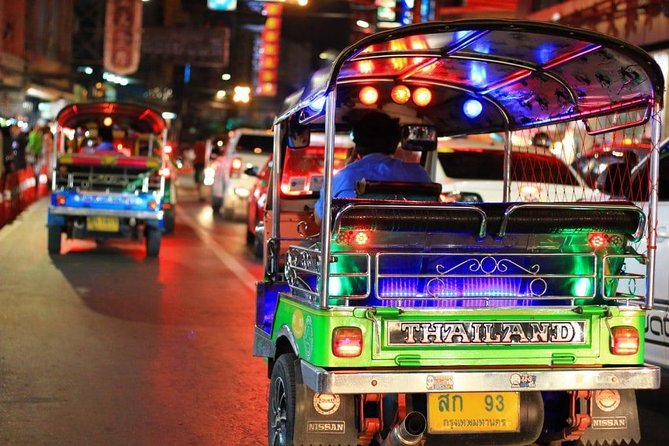Bangkok by Night Tuk Tuk Tour: Markets, Temples & Food - Wat Pho and the city’s illuminated temples