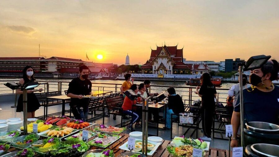 Bangkok: Calypso x White Orchid Cruise with Private Transfer - Bangkok from the Chao Phraya