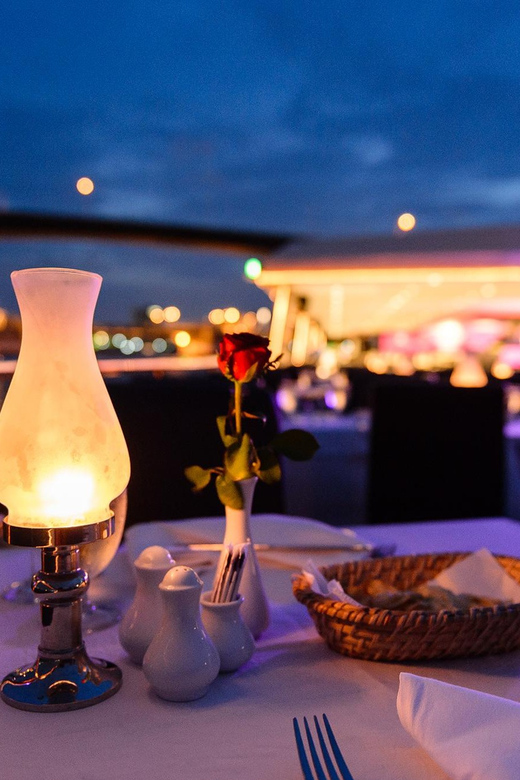 Bangkok: Chao Phraya Princess Dinner Cruise - Wat Arun appears first among the major sights