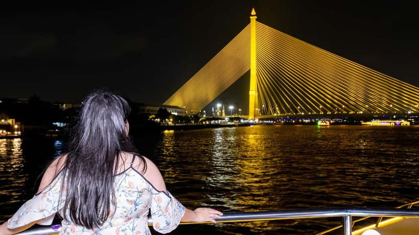 Bangkok: Chao Phraya Princess Dinner Cruise & Hotel Transfer - Bangkok’s riverfront after sunset