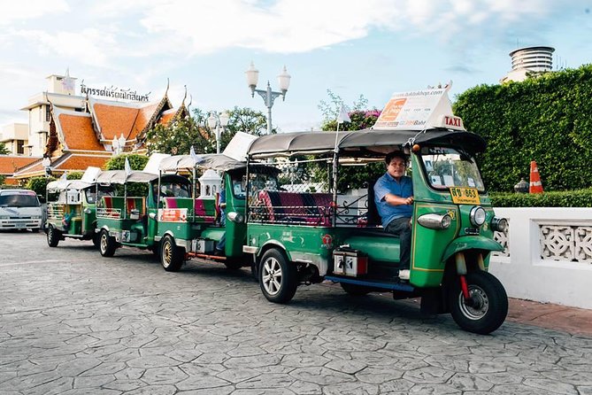 Bangkok Combo: Tuk Tuk App Pass, Chao Phraya Boat & E-sim - Silom: Skyscrapers, Parkland, and Riverside Shopping