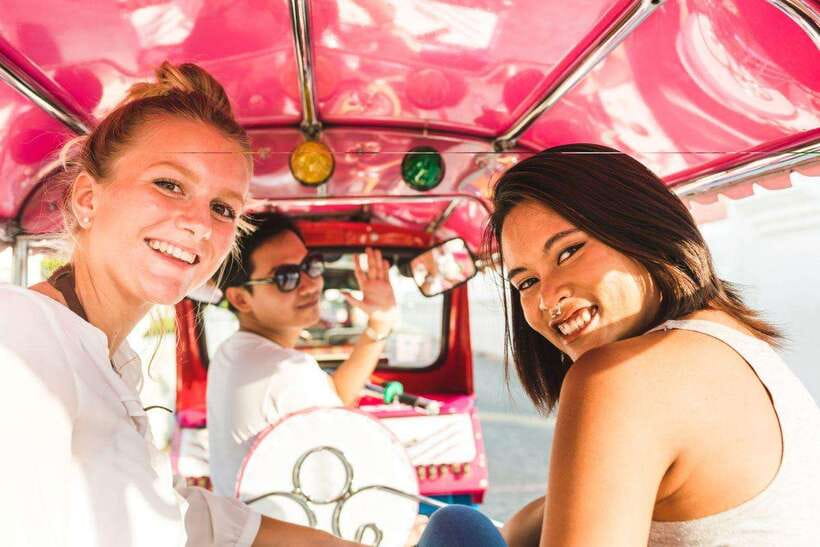 Bangkok Electric Tuk Tuk: Street Food & Markets - A riverside drink and the Chao Phraya Express Boat