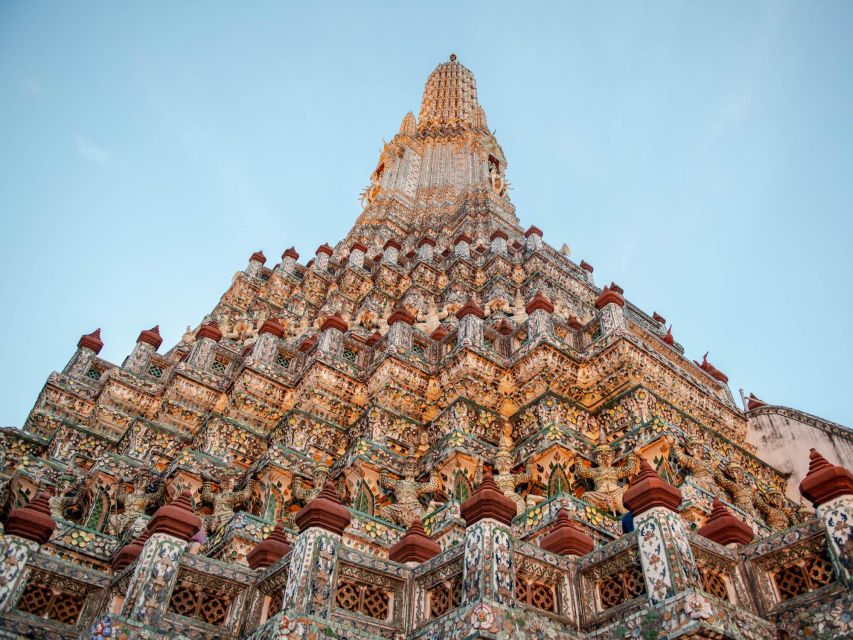 Bangkok: Grand Palace and Wat Arun Guided Walking Tour - Wat Arun’s mosaic prang