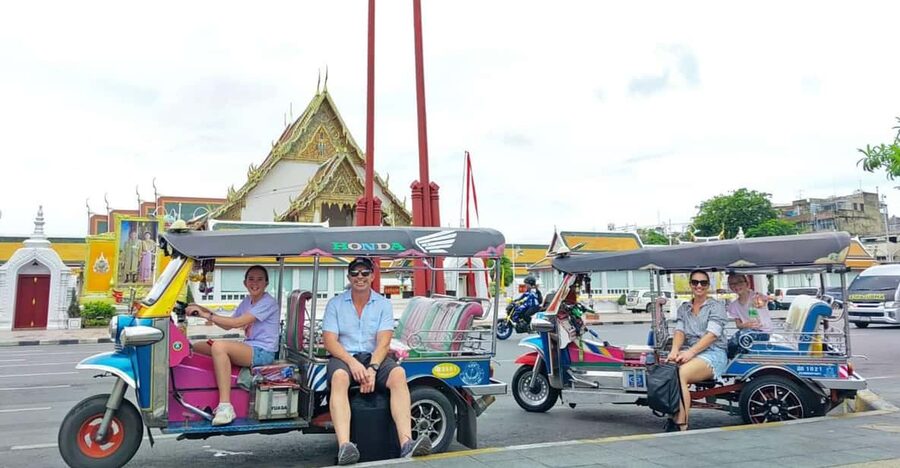 Bangkok: Guided Tour in a Typical Thai Tuk-Tuk - Wat Pho and the river view toward Wat Arun