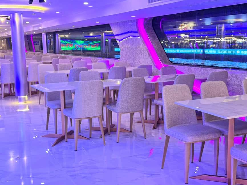 Bangkok: Luxury White Sunset or Dinner Cruise with Beer - The buffet: useful, filling, and not fully international