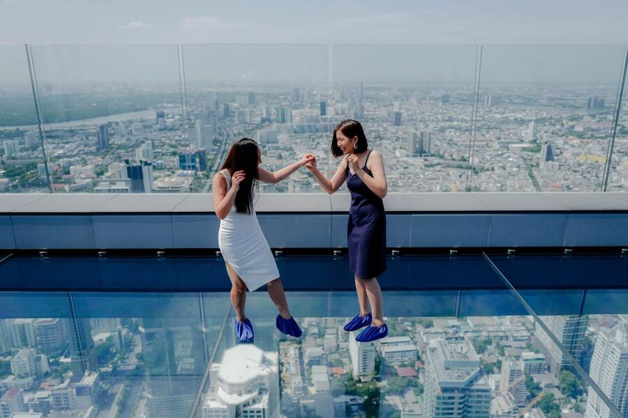 Bangkok: Mahanakhon SkyWalk Entry Ticket with Options - The high-speed elevator and the 74th-floor deck