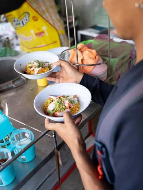Bangkok: Must-Try Hidden Bike & Food Experience - First food stops: street dishes and a local bakery