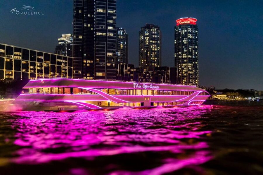 Bangkok: Opulence Luxury Chao Phraya Dinner Cruise - River City, Mandarin Oriental, and Icon Siam