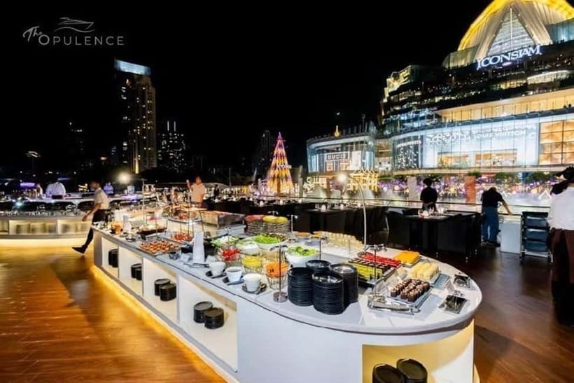 Bangkok: Opulence Luxury River Dinner Cruise - The boat, seating, and best place to sit