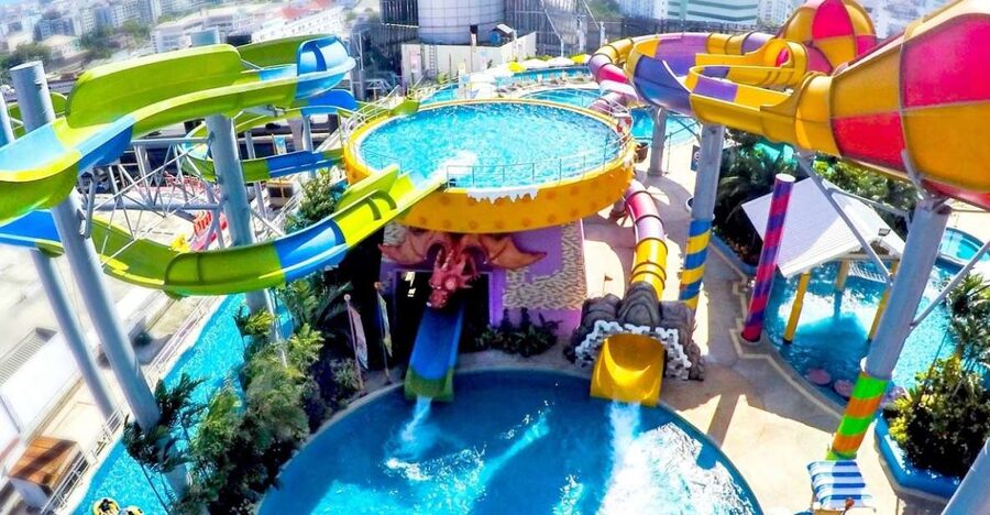 Bangkok: Pororo Aqua Park Entry Ticket - A Rooftop Water Park With a Family Focus