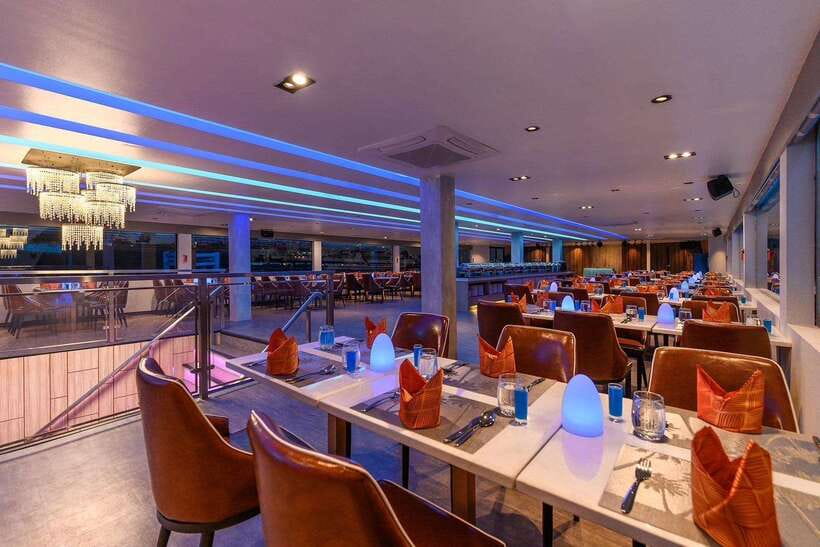 Bangkok: Royal Princess River Dinner Cruise with Live Music - Rama VIII Bridge and Bangkok after dark