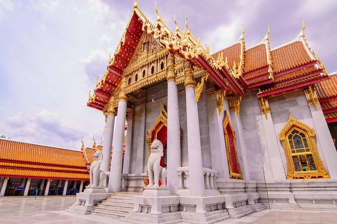 Bangkok's Landmarks Tour : GrandPalace WatTraimit WatPho WatArun - Wat Benchamabophit, the Marble Temple