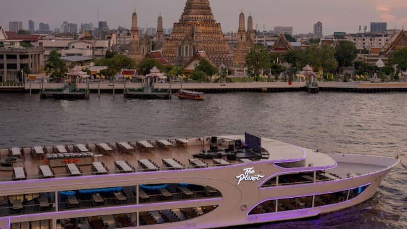 Bangkok: The Planet Chao Phraya River Dinner Cruise - Floating beneath Rama VIII Bridge
