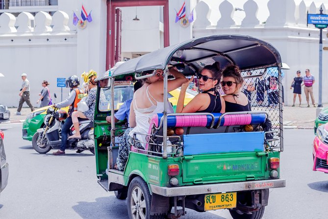 Bangkok Tuk Tuk Walk & Temple Tour With Wat Pho, Arun & Traimit - Tuk tuk, BTS, and public boats: the practical side