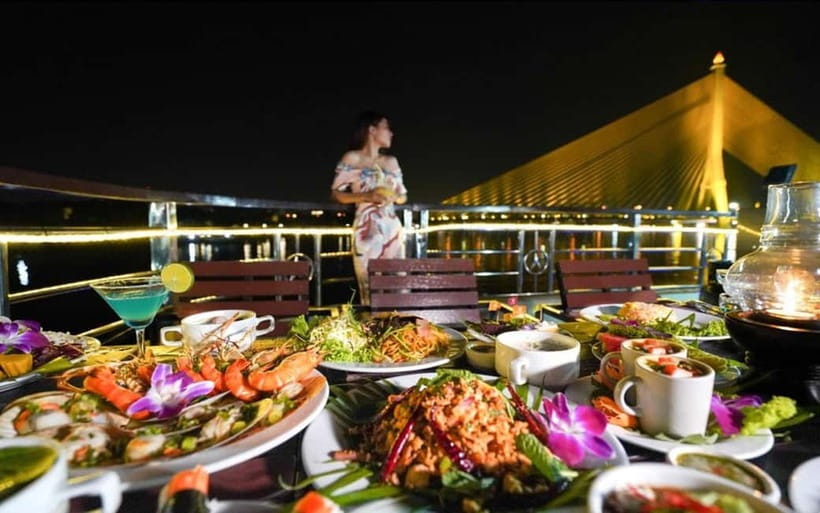 Bangkok: White Orchid Chao Phraya Cruise Free Flow Beer - Dinner: good value, but go early