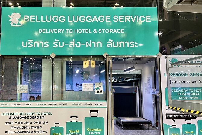 Bellugg Luggage Storage Service - Using the service before hotel check-in