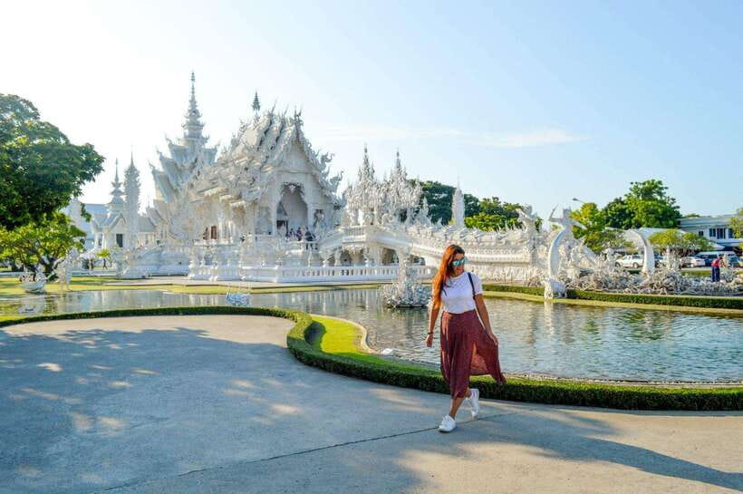 Chiang Mai: Chiang Rai Temples, Karen Tribe and Hot Springs - Huay Pla Kang Temple and the nine-tiered pagoda