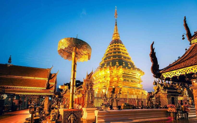 Chiang Mai: Doi Suthep and Wat Pha Lat Temple Evening Tour - The ride up Doi Suthep