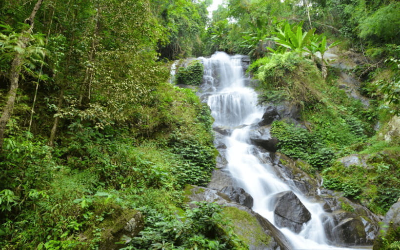 Chiang Mai: Doi Suthep Temple and Waterfall by Songtaew Trio - Starting in Chiang Mai with a red songthaew