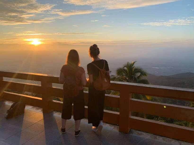 Chiang Mai: Doi Suthep, Wat Umong, and Pha Lat Sunrise Tour - The Kruba Srivichai Monument and the story of the mountain road