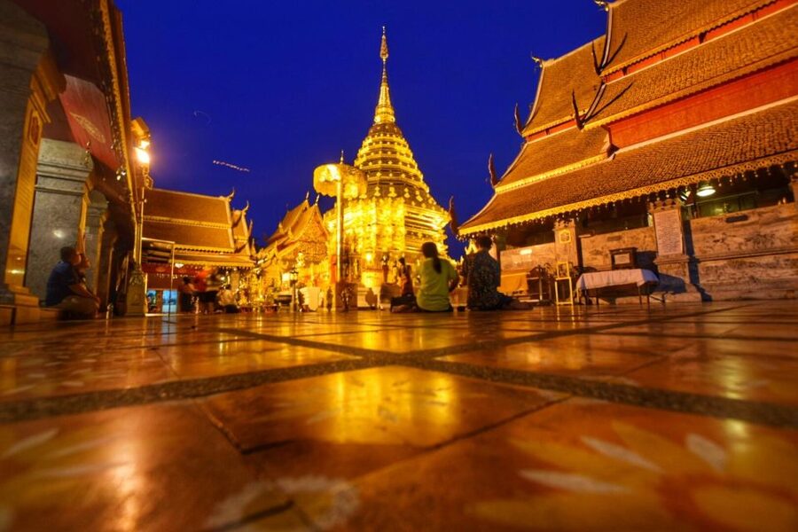 Chiang Mai: Doi Suthep & Wat Umong Twilight Tour with Pickup - Transport, timing, and what the $26 covers