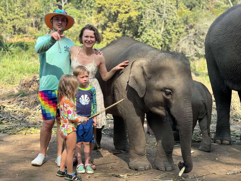 Chiang Mai: Elephant Sanctuary Feeding Program Half-Day Tour - Walking into the forest habitat
