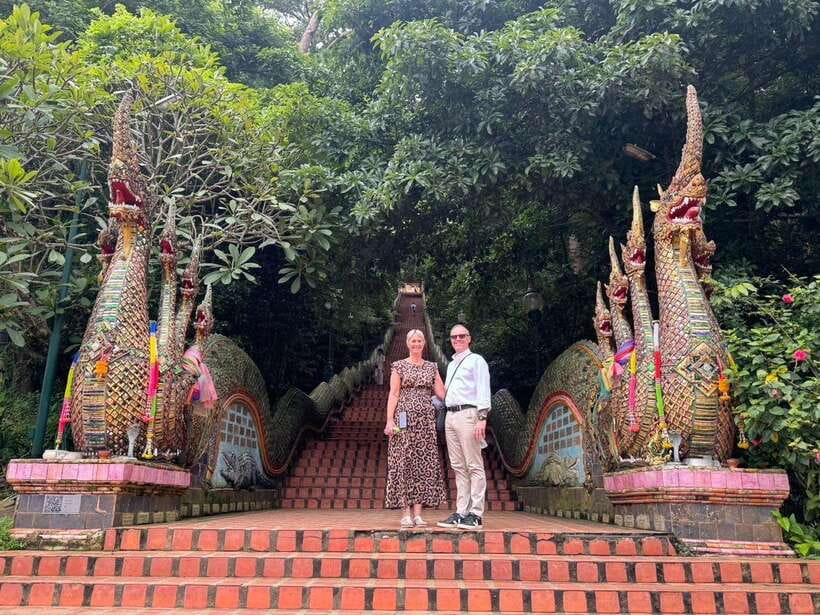 Chiang Mai: Elephant Sanctuary, Monk Trail & Doi Suthep Tour - Transport, group size, and the long road home