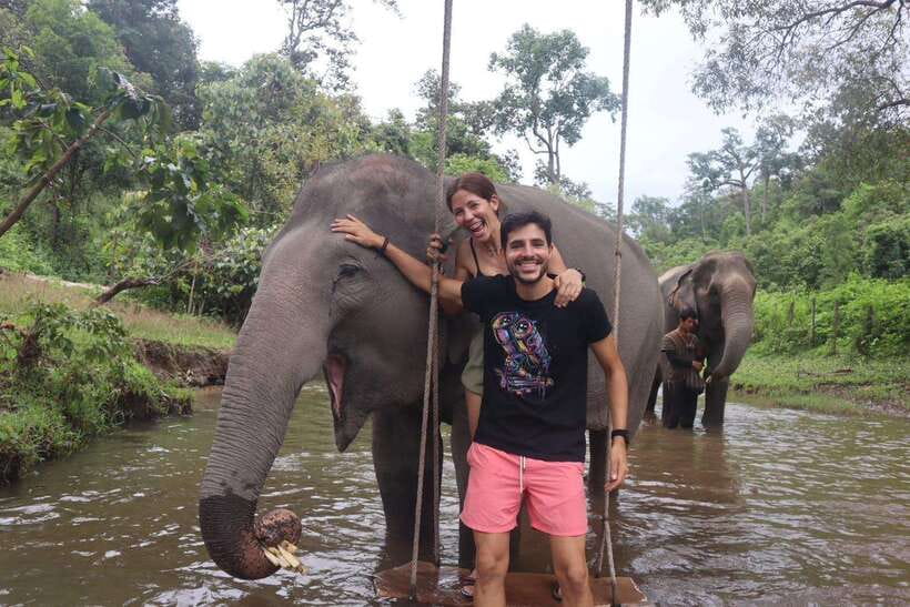Chiang Mai: Elephant Sanctuary & Waterfall Group Tour - Pack for mud, water, and jungle paths