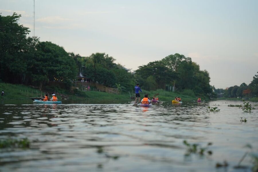 Chiang Mai:Explore kayaking through Mae Ping River on sunset - Sunset on the Mae Ping, then the lights come on