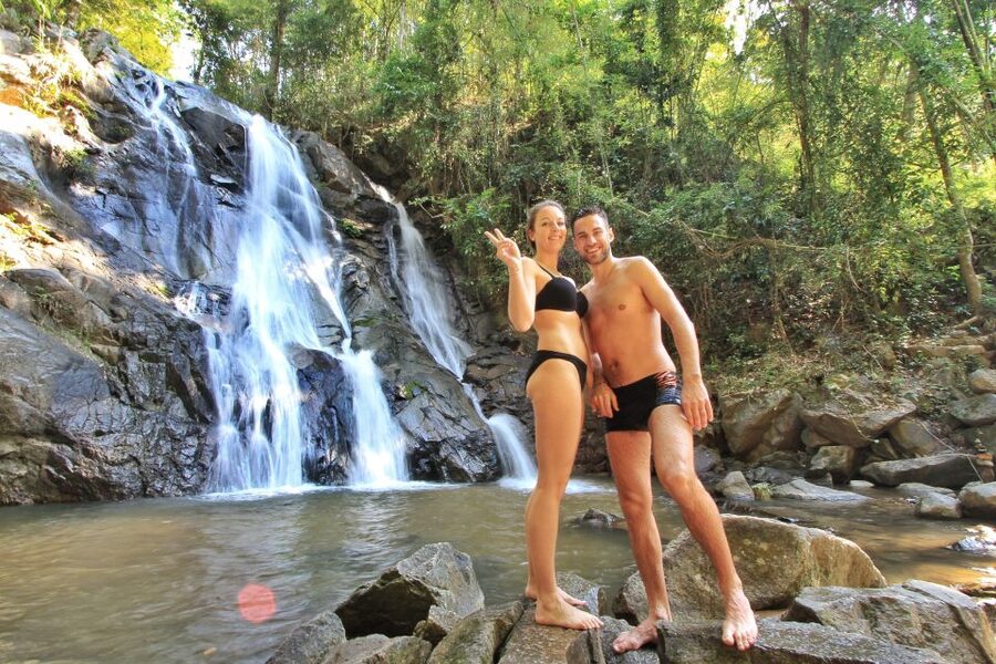Chiang Mai: Guided Jungle and Waterfall Trek with Transfer - Following the river into Mae Taeng District