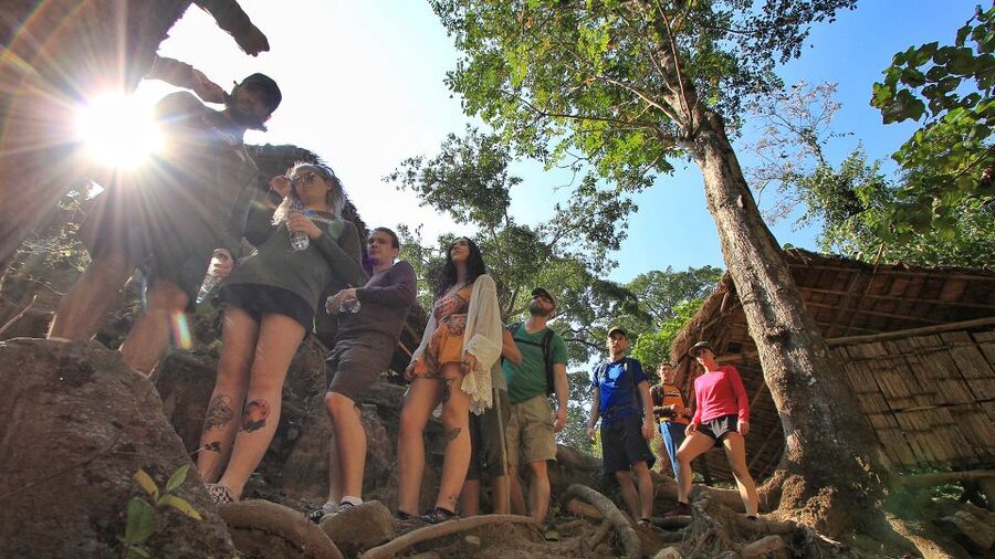 Chiang Mai: Guided Jungle and Waterfall Trek with Transfer - The 10-meter waterfall is the payoff