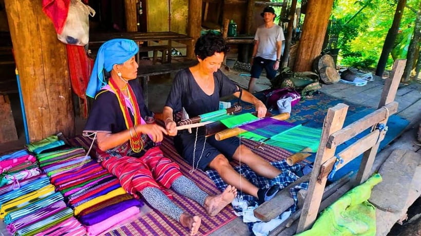 Chiang Mai: Jungle Trek, Elephants care & Bamboo Rafting - A market stop with a practical purpose