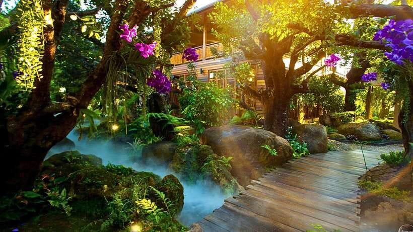 Chiang Mai: Lalita Cafe & White, Blue, Big Buddha Temples - Mae Khachan Hot Spring: a short reset