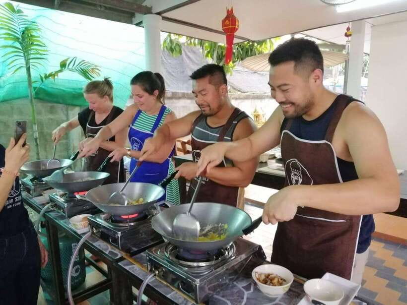 Chiang Mai: Thai Cooking and Market Tour with Lanna Smile - Fresh ingredients and a cleaner cooking setup