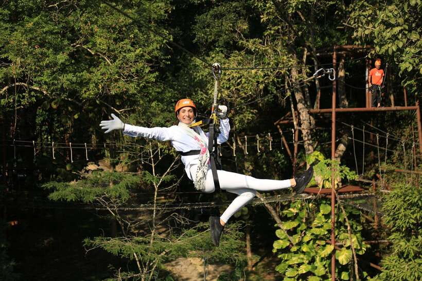 Chiang Mai: Zipline & High Rope Park with Lunch & Transfer - Lunch, animals, and the tiny train