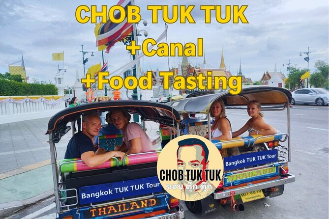 CHOB TUK TUK + Canal + Food Tasting - Quick views of the Marble Temple and Loha Prasat