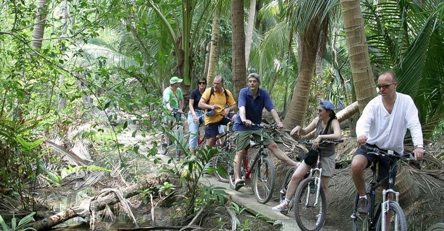 Colors Of Bangkok: 4-Hour Small Group Bike Tour - Crossing the Chao Phraya into Bangkok’s green lung