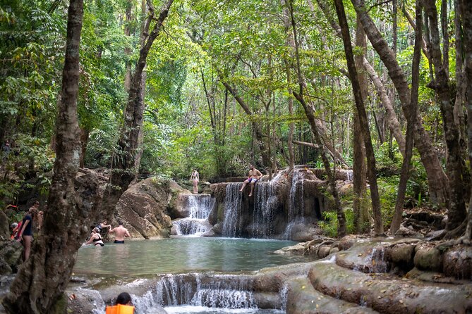 Erawan Waterfalls and Bridge Over River Kwai Tour from Bangkok - Guides, group size, and the pace of the day