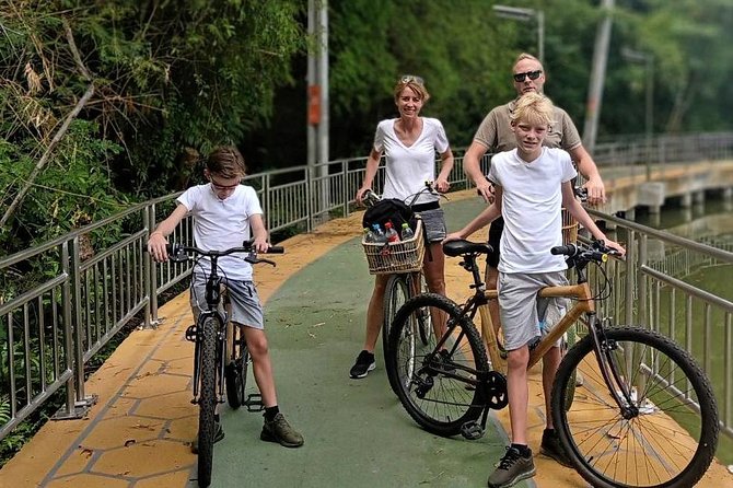 Family Bicycle Tour in the Green Oasis of Bangkok on Bamboo bikes - Choosing your bike and getting set