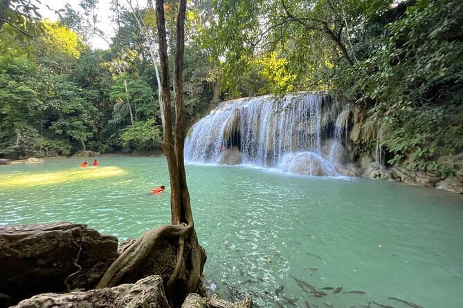 Floating and Railway Markets and Erawan Waterfall (Group Tour) - A big western Thailand day from Bangkok