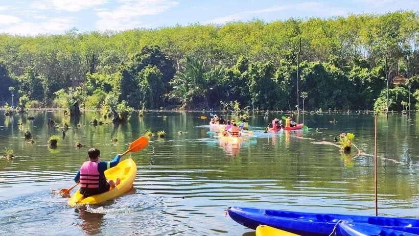 From Ao Nang: Kayaking at Klong Rud with Hotel Transfers - How active is the kayaking?