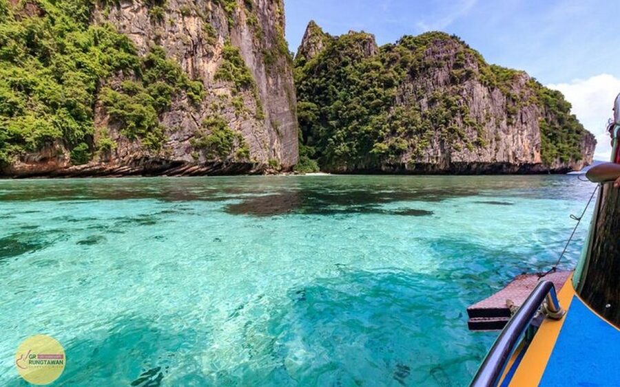 From Ao Nang: Phi Phi Islands Day Tour by Boat with Lunch - Viking Cave adds scenery and a snorkel stop