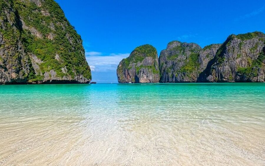 From Ao Nang: Phi Phi Islands Day Tour by Boat with Lunch - Monkey Beach is more about the setting than the swim